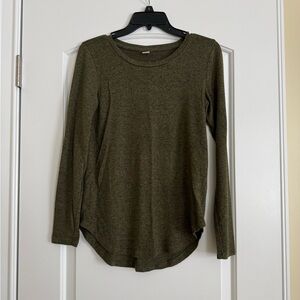 Old Navy Dark Olive Long Sleeve Tee